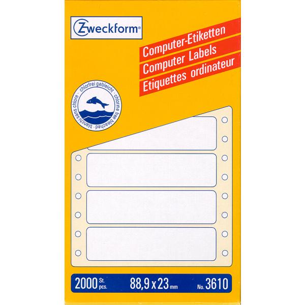 Computeretiketten, Ende lose, 88, 9 x 48, 4 mm AVERY Zweckform 5103