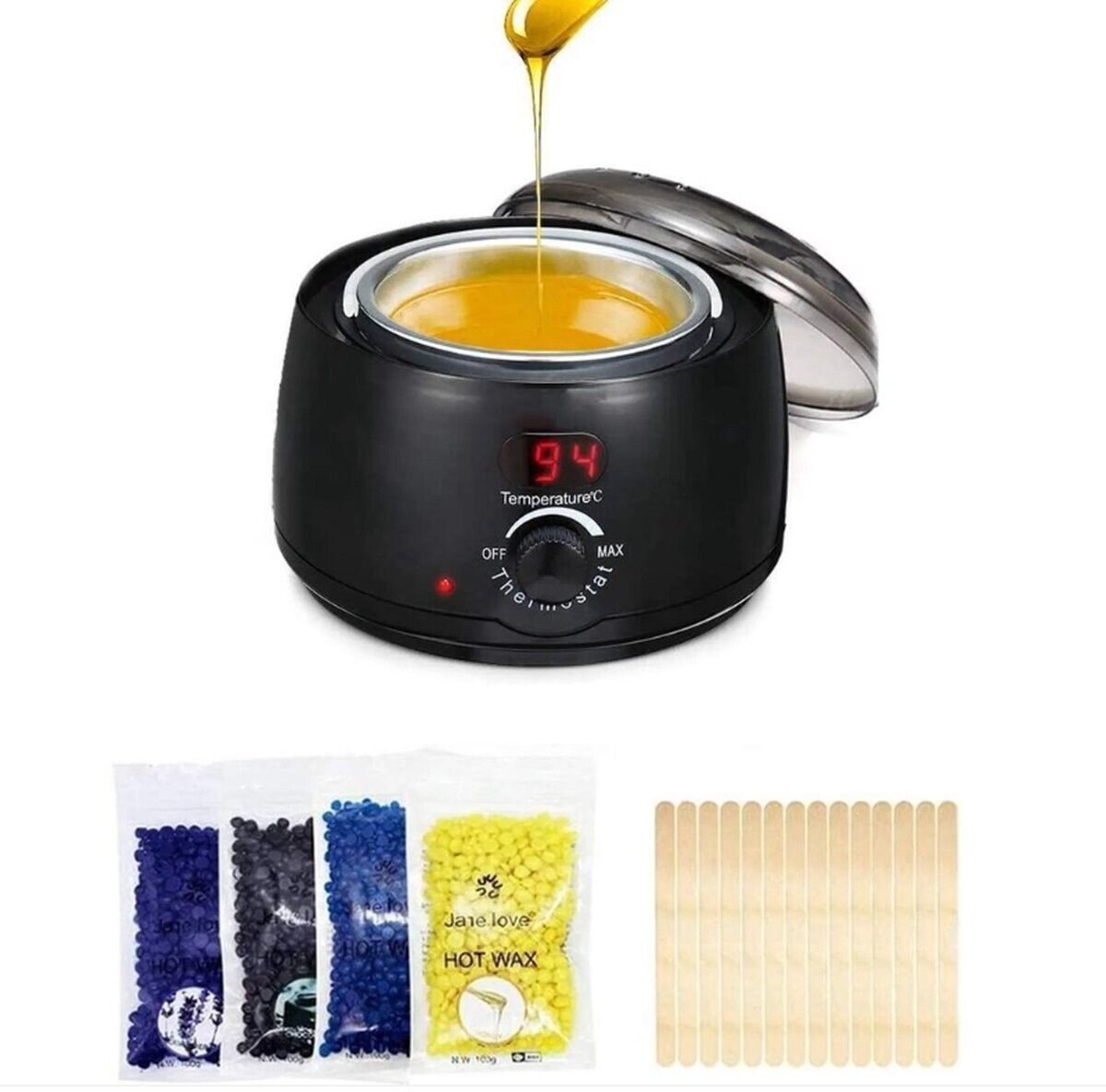 Wachs-Haarentfernungs-Wachswärmer 400g, elektrischer Wachswärmer Waxing Wachsgerät