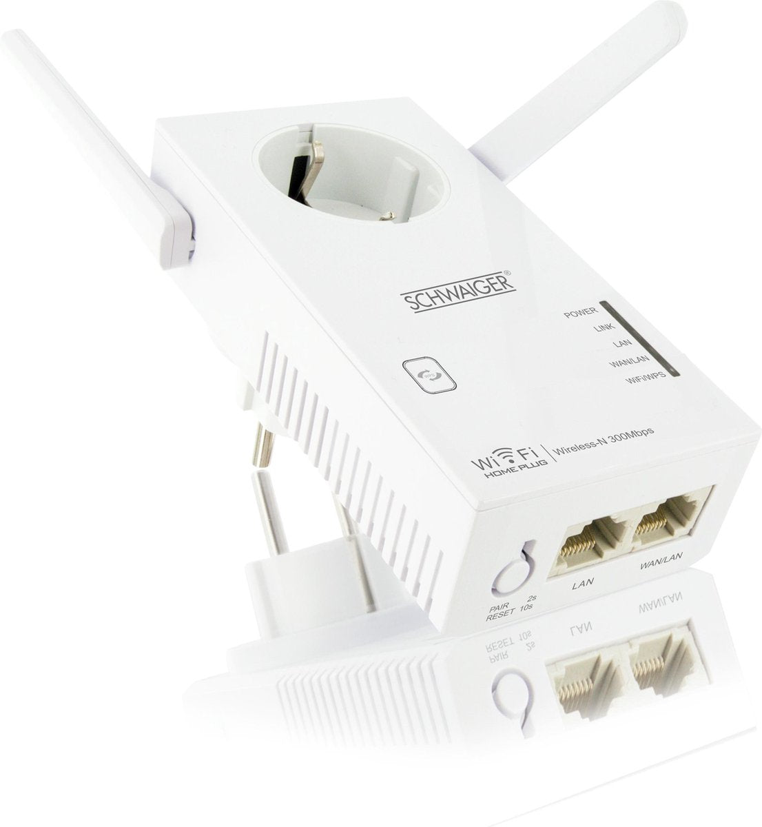 Schwaiger PLC 541W Powerline WLAN-Adapter 500 MBit/s