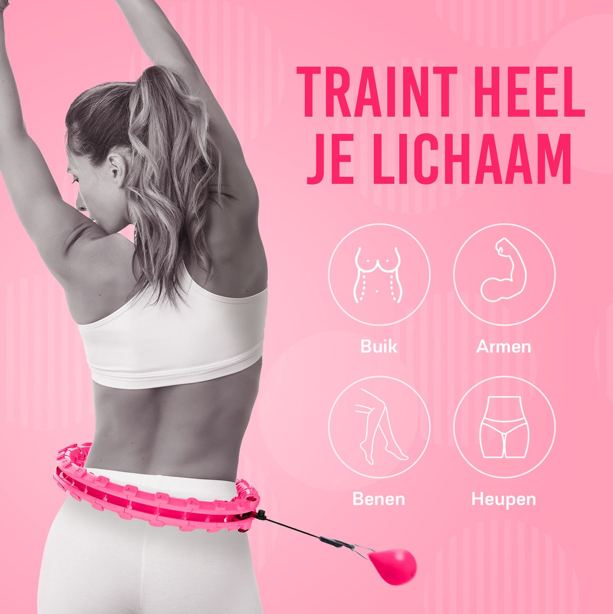 Smart Hula Hoop Fitness – Beschwerter Hula Hoop für Erwachsene und Kinder – Fitness Hula Hoop – Hoop Fitness