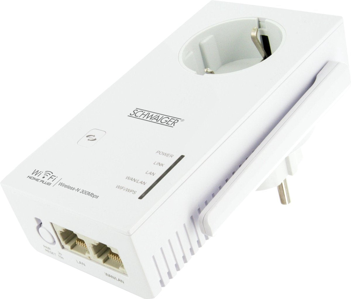 Schwaiger PLC 541W Powerline WLAN-Adapter 500 MBit/s