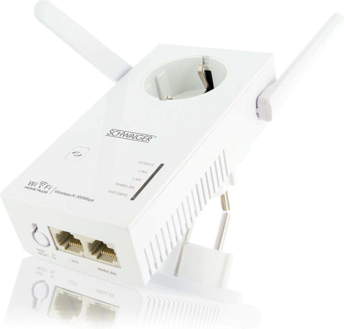 Schwaiger PLC 541W Powerline WLAN-Adapter 500 MBit/s