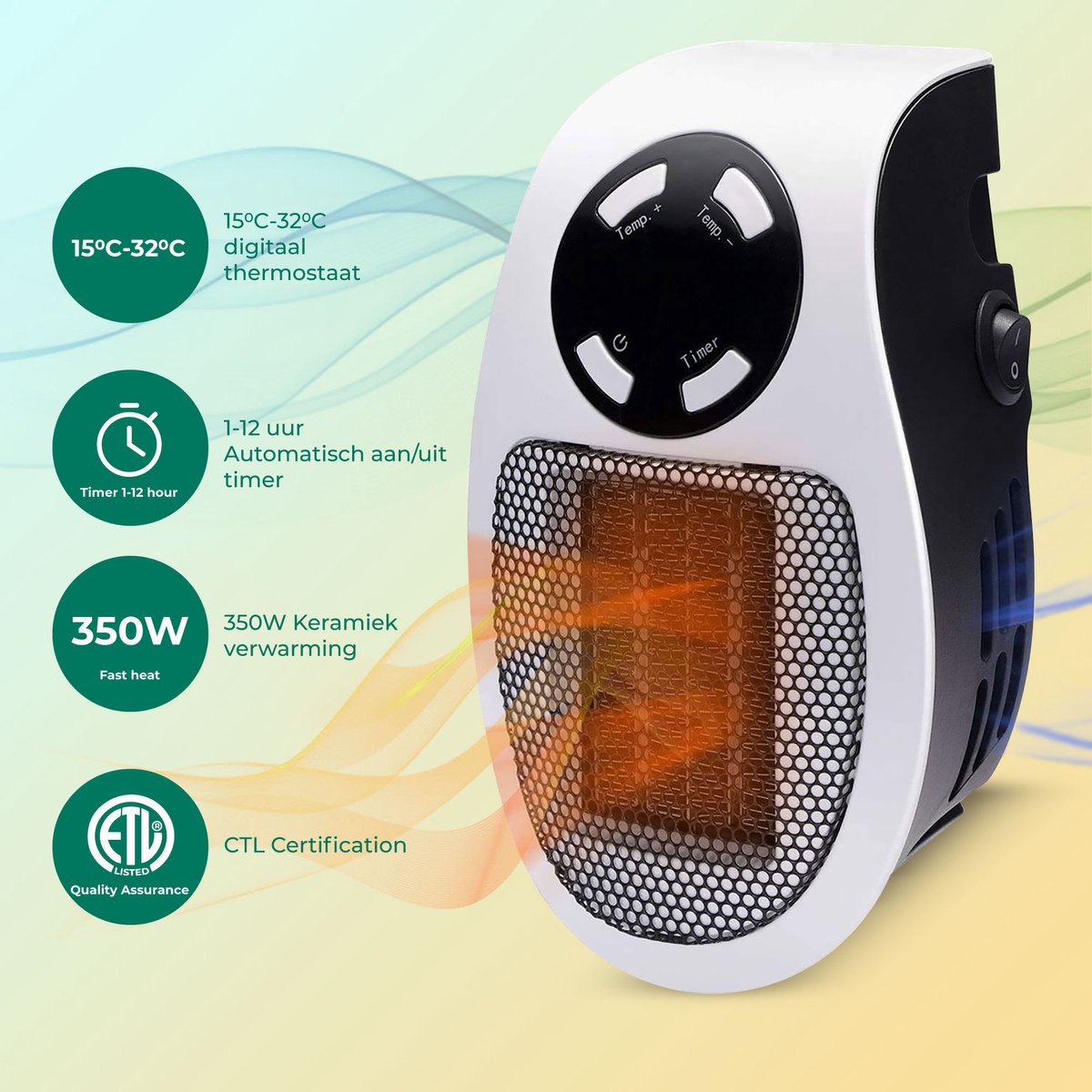 Tragbare Heizung 500 W