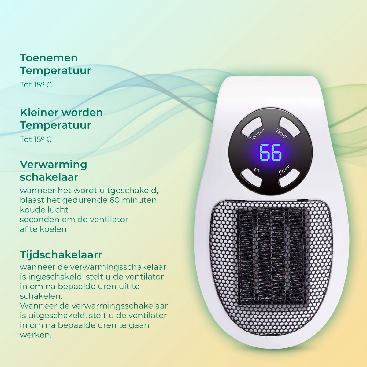 Tragbare Heizung 500 W
