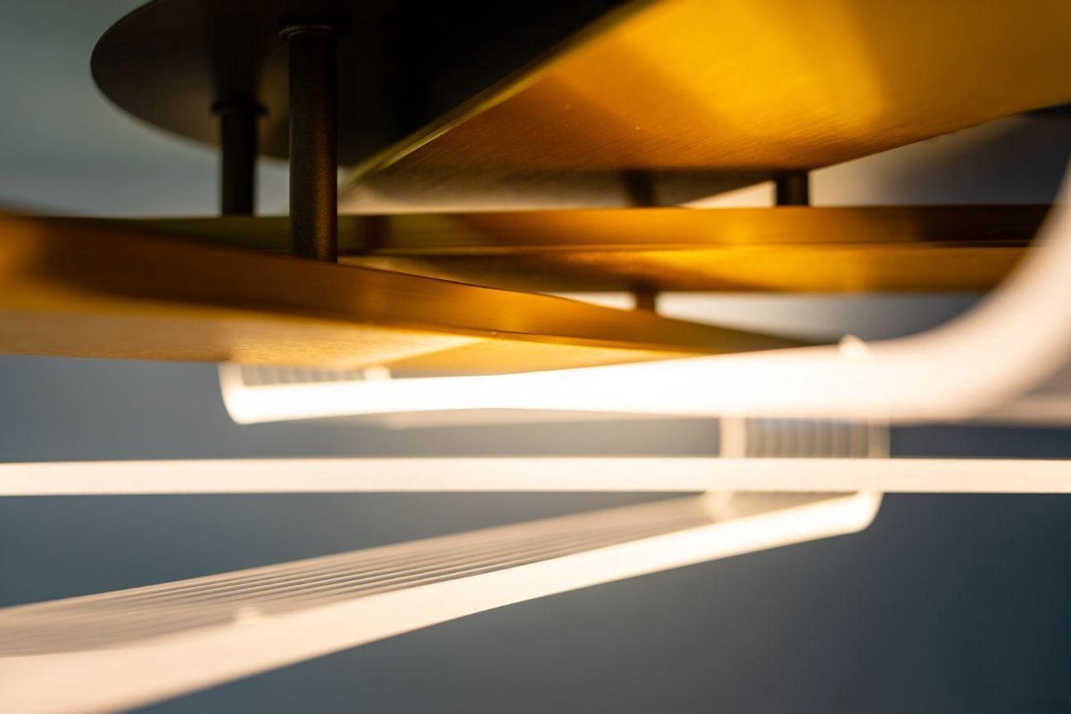 ETH Deckenleuchte Stripes LED | Gold/Transparent