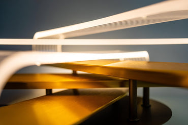 ETH Deckenleuchte Stripes LED | Gold/Transparent