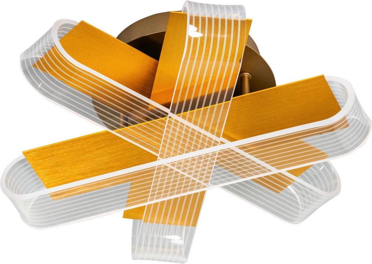 ETH Deckenleuchte Stripes LED | Gold/Transparent