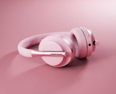 Happy Plugs - Play Wireless Headphones Over-Ear Kopfhörer 85dB Kabellos Bluetooth Kopfhörer Rosegold