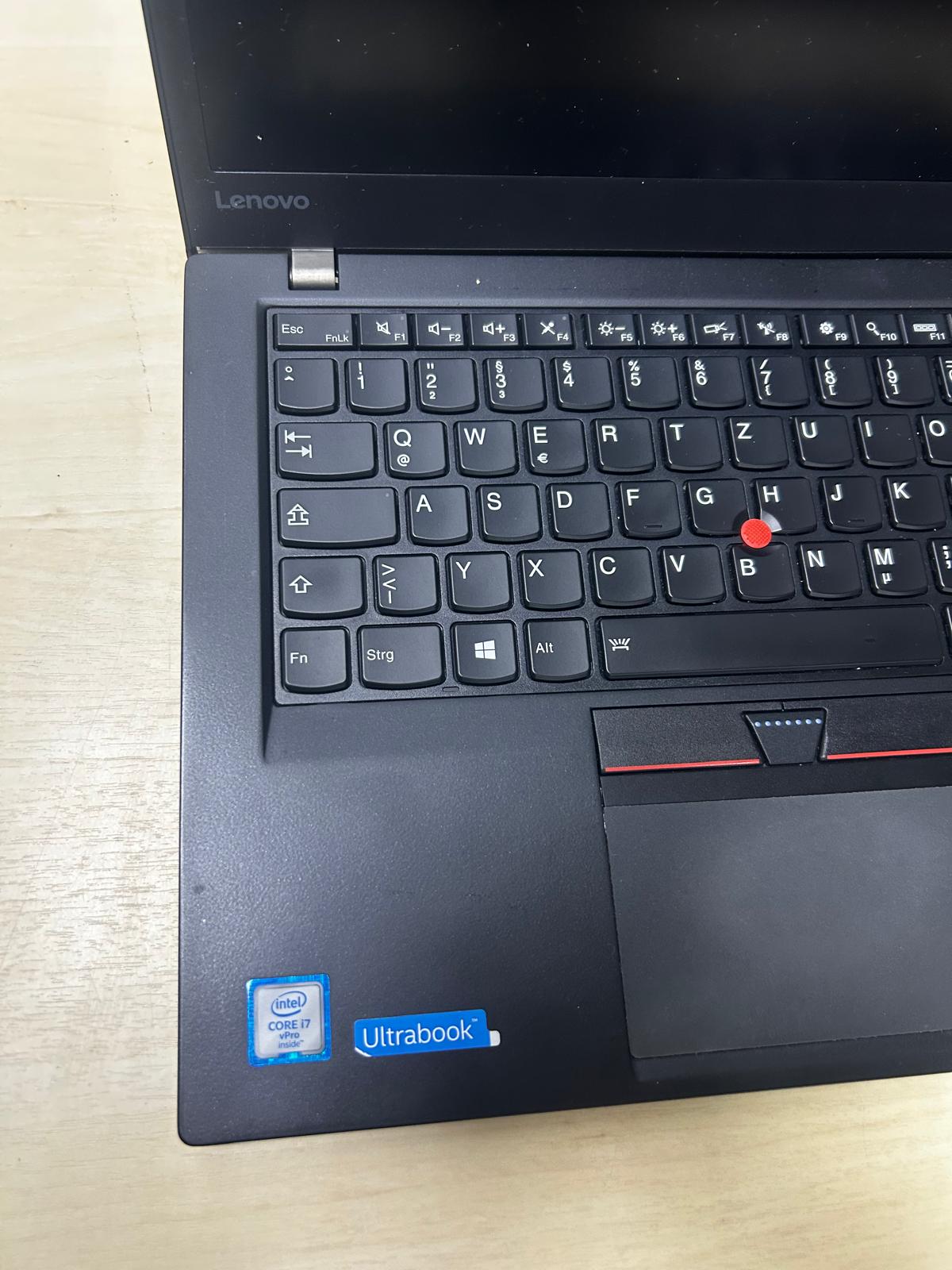 LENOVO T460S Intel i7 6600U 12 GB RAM 256 GB M.2 SSD 14'' Notebook