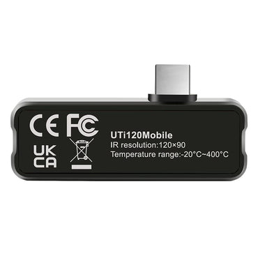 UNI-T Wärmebildkamera, Android USB-C MicroUSB, Infrarotkamera Wärmebildgerät für Smartphones – UTi120Mobile, 120 x 90 IR-Auflösung