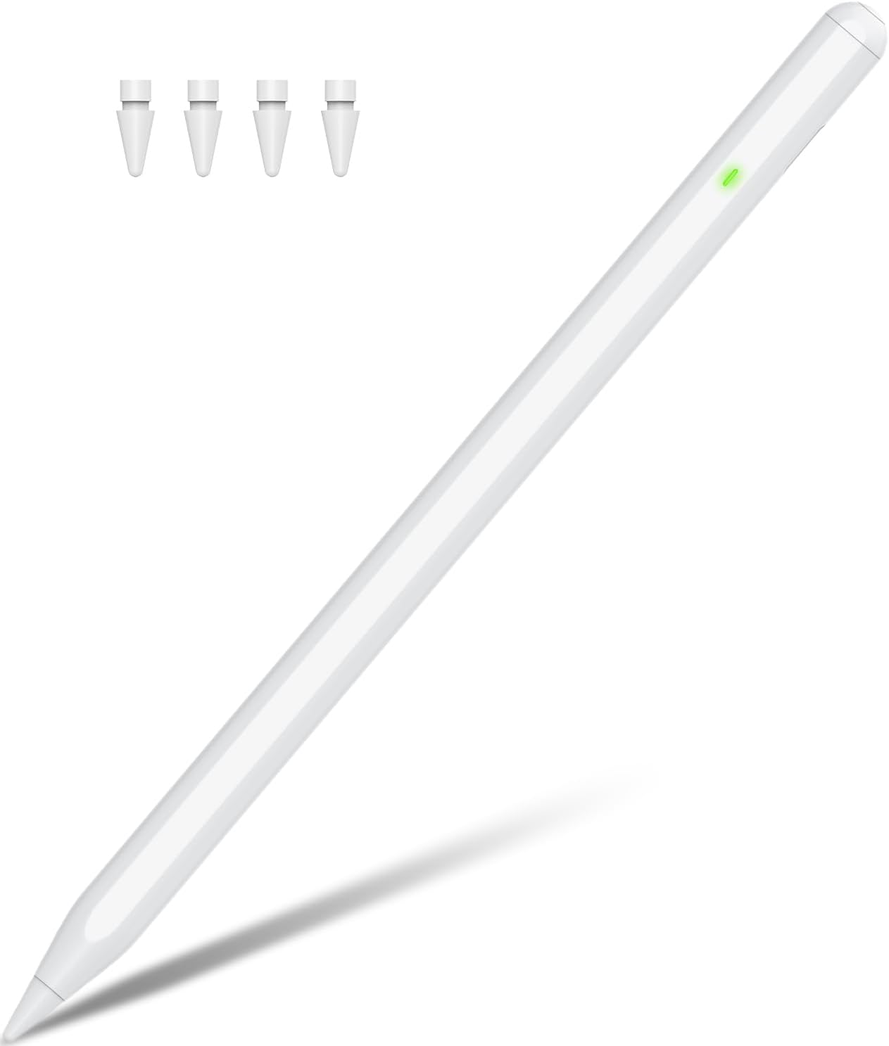 Pencil 2. Generation für iPad (2018-2025), Pencil für Pad mit Palm Rejection und Neigungssensitivität, Pen für Pad Pro 13''/12,9''/11'', iPad 10-6, Mini 6/5, Air 5/4/3/M2 (Weiß)