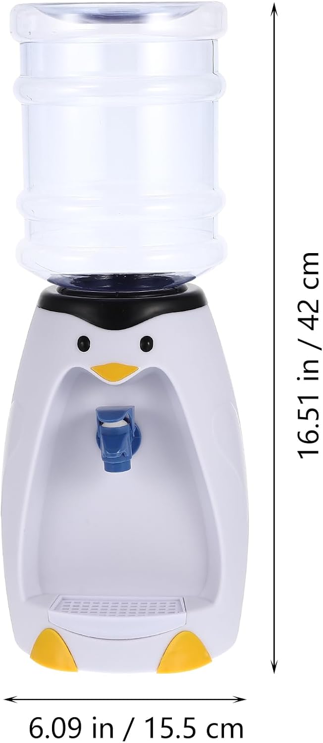 ABOOFAN 1Pcs Wasserspender Handwasserpumpe Mini-Trinkspender Wasserkocher Wasserkessel Wasserkühler for House Getränkeautomat in Pinguin-Design small Wasserflasche Büro