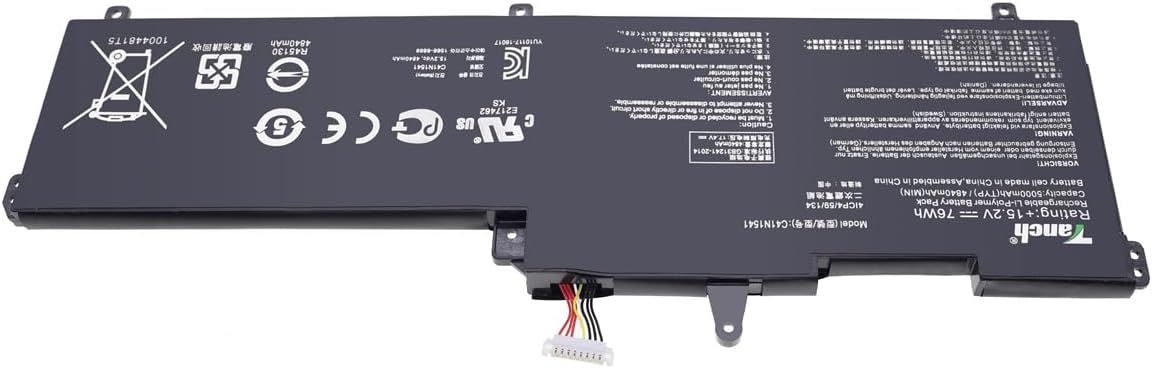Laptop-Akku C41N1541 für Asus ROG Strix GL702VMK GL702VM GL702ZC GL702VS GL702VT 15,2V 5000mAh 76Wh