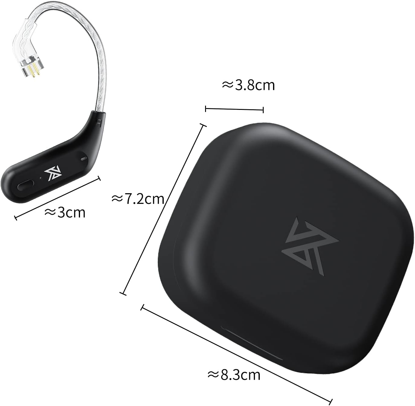 KZ AZ09 Typ-B Bluetooth 5.2 Wasserdichtes Bluetooth-Modul-Upgradekabel für ZST/ZSTX/ZS10/AS06/AS10/BA10/ZSR/ES4 (B-Pin)
