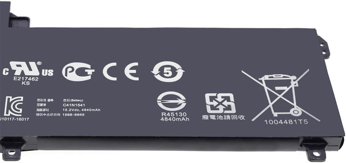 Laptop-Akku C41N1541 für Asus ROG Strix GL702VMK GL702VM GL702ZC GL702VS GL702VT 15,2V 5000mAh 76Wh