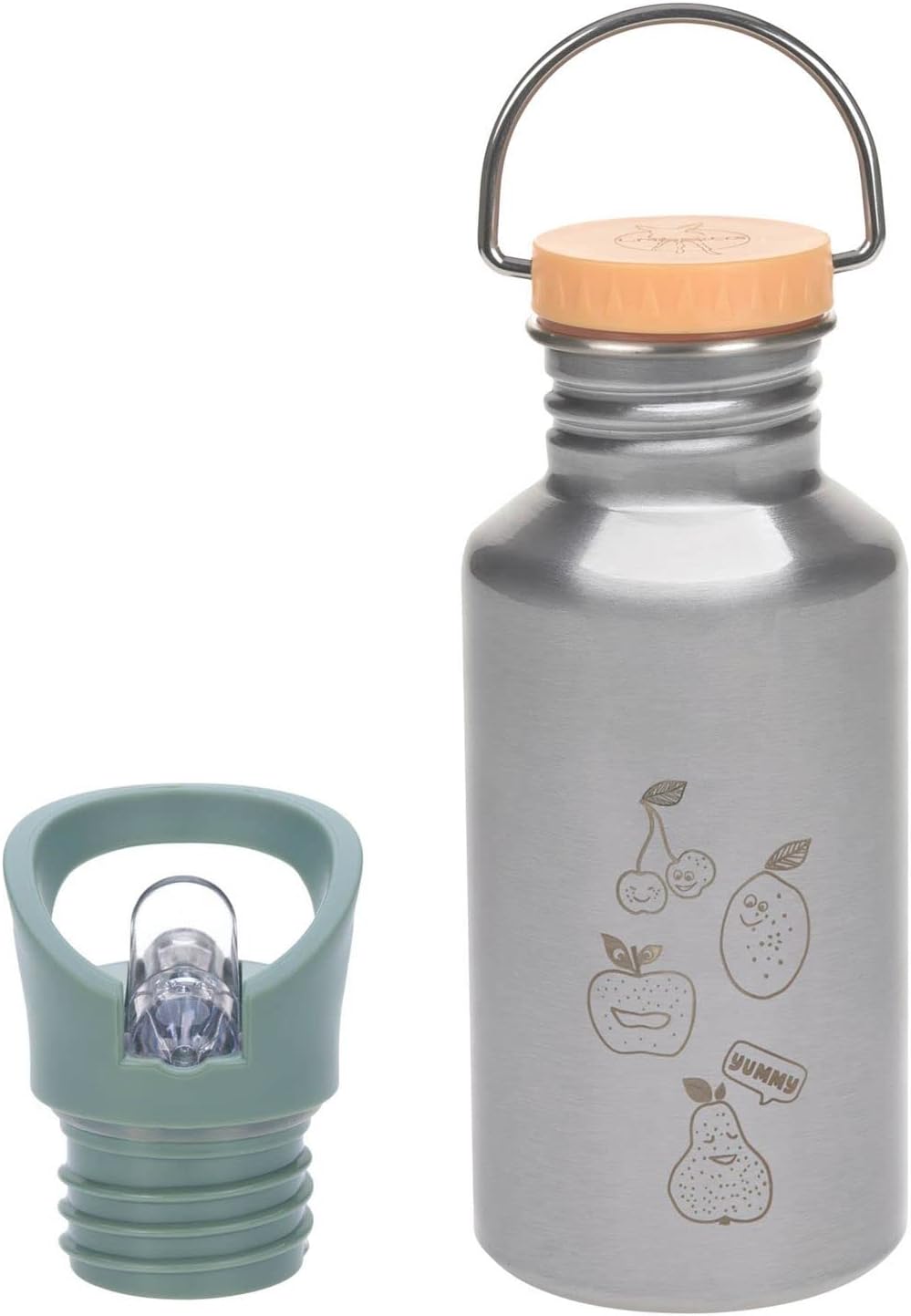 2 X Lässig Bottle Stainless Steel Trinkflasche Green grün(2 stück)