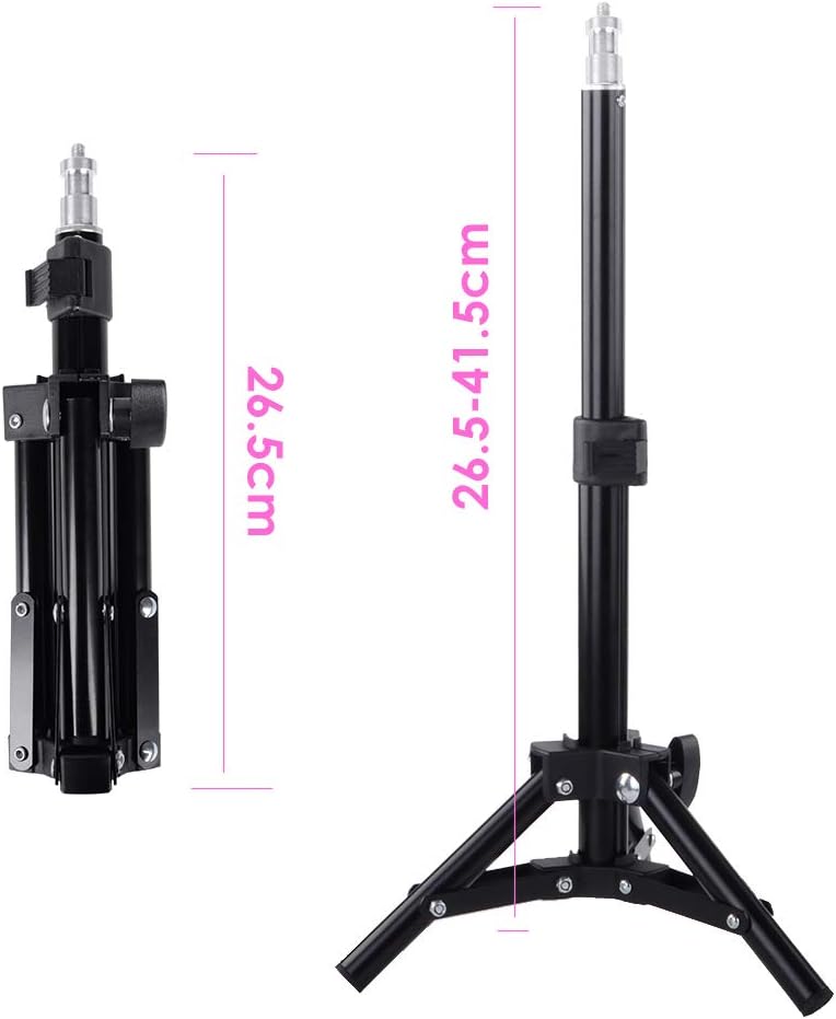 HAKUTATZ® Ringlicht, Dimmbares LED-Ringlicht mit Statischem Spiegel, LED-Ringlicht-Set für Video- und Fotofotografie, Make-up