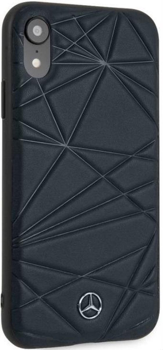CG Mobile Mercedes Twister Hartleder iPhone XR Coque – Bleu