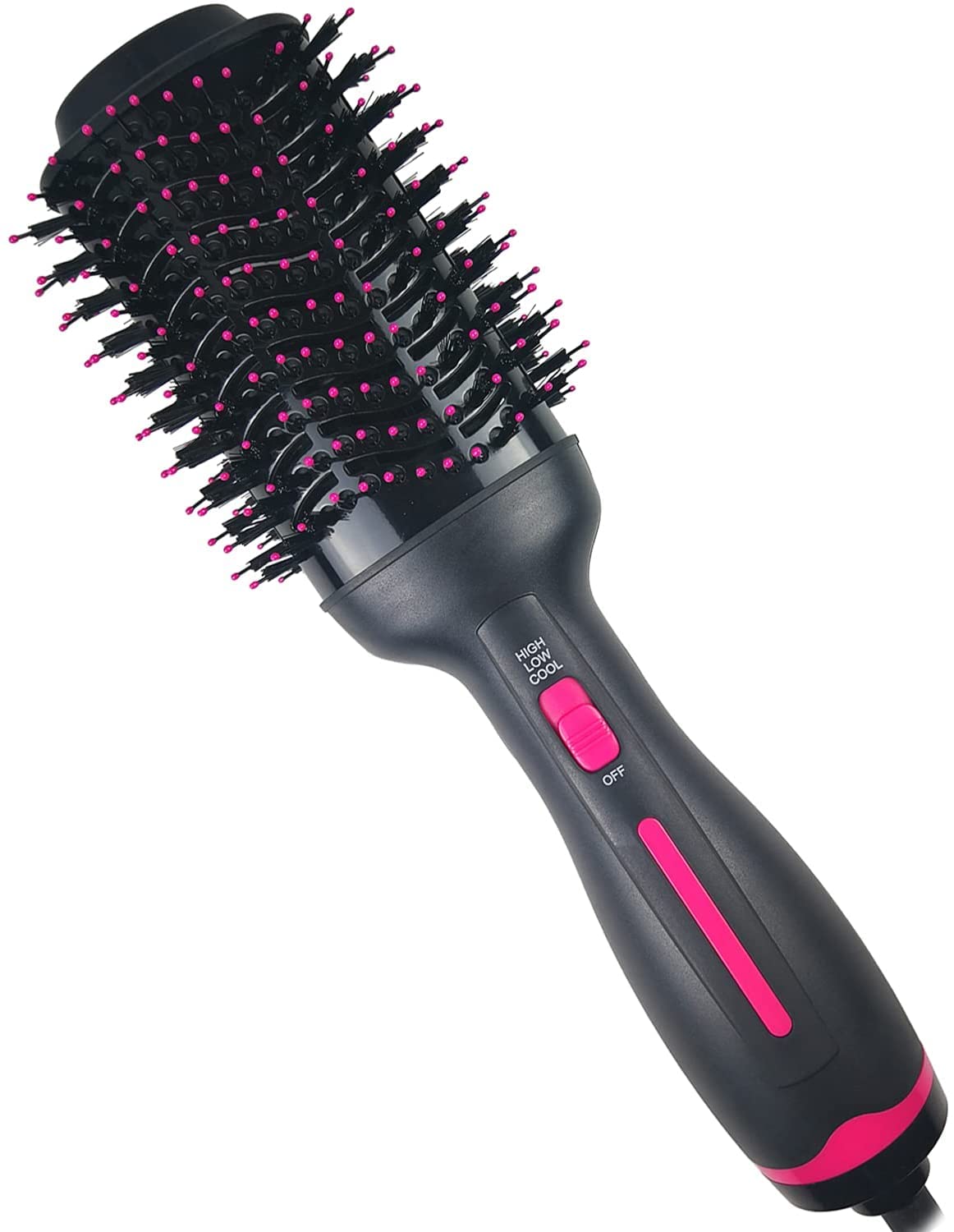 Haartrocknerbürste, Heißluftbürste, professioneller Haartrockner & Volumizer 3-in-1, Upgrade Negative Ion Technology, Haarglätterbürste, Haarkamm, Stylingbürste, Salon-Negative Ions, Keramik, elektrischer Haartrockner