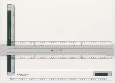 FABER-CASTELL 171273 - Zeichenplatte A3 TK-SYSTEM, avec Führungsnuten et Zirkelabgriffskala