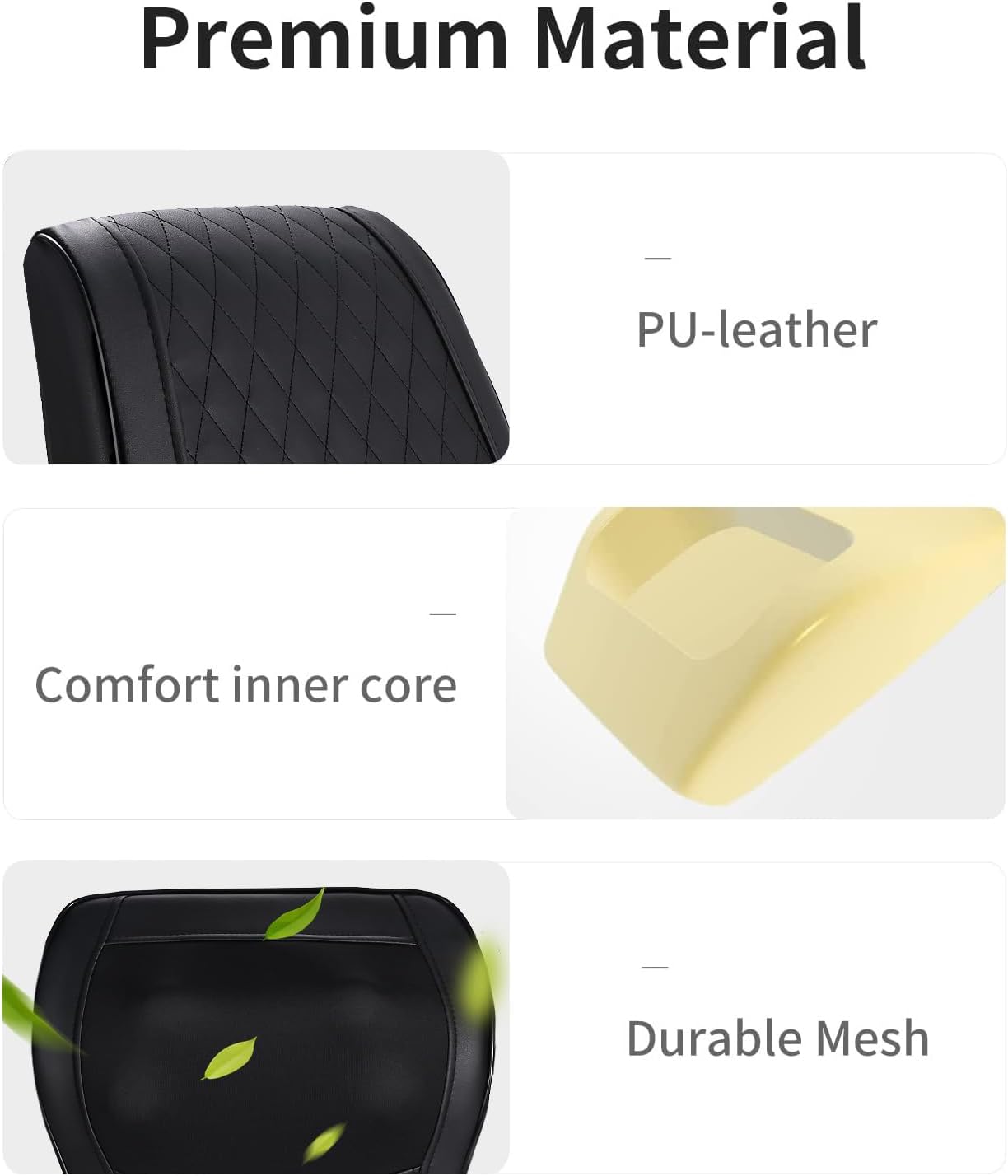 OMASSA Massagegerät, Nackenmassagegerät mit Wärme, Shiatsu-Massagegeräte, 3D-Knet-Rückenmassagegerät, Muskelschmerzlinderung für Nacken, Rücken, Beine, Geschenke für Männer, Frauen, Mama, Papa