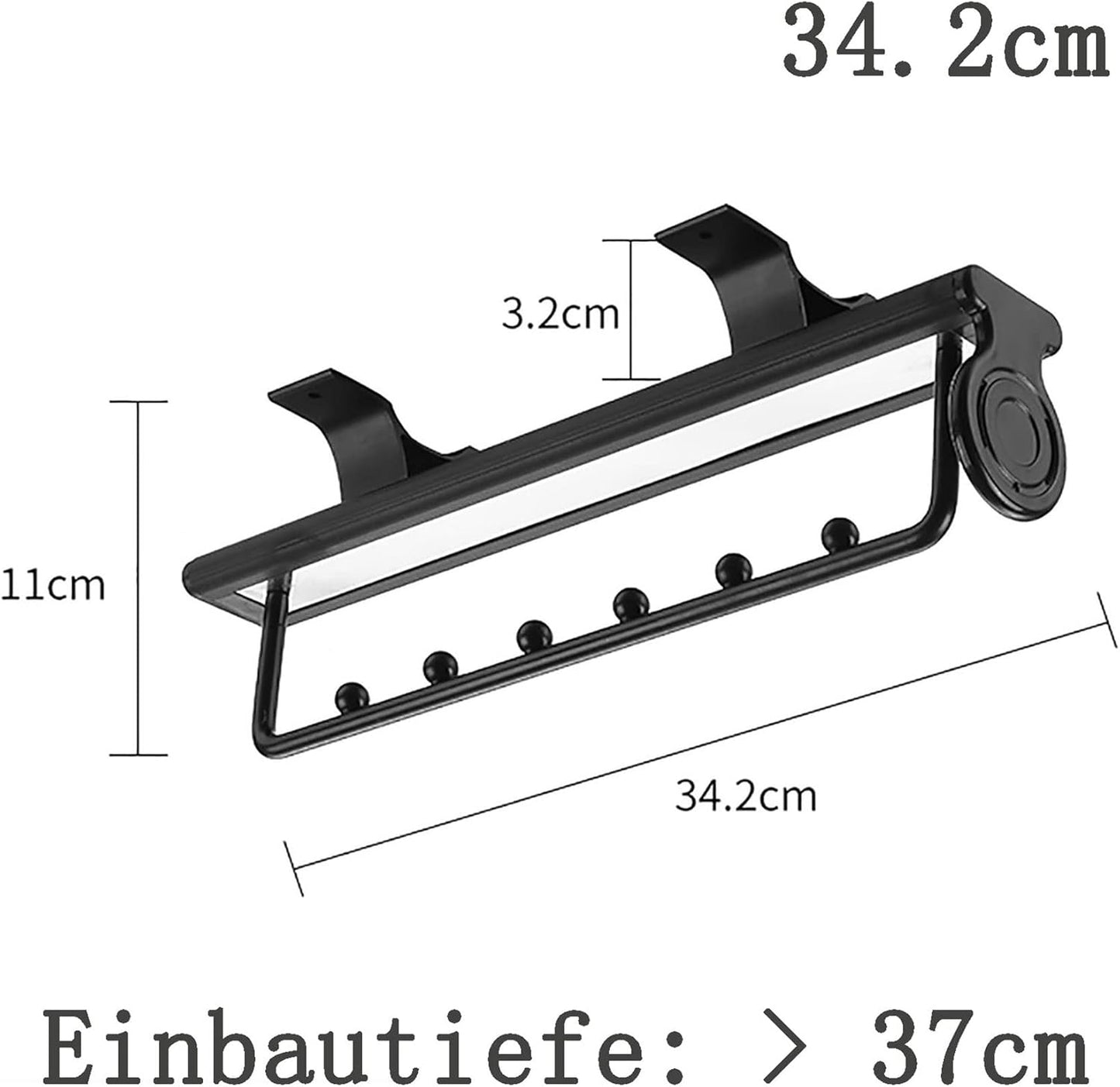 ZYFA Ausziehbare Kleiderstange zum Herausziehen,Schrank deckenmontage,Garderobenauszug Verstellbarer Kleiderschrank,Kleiderbügel Auszie,Kleiderbügelhalter Kleiderbügelauszug ausziehbar