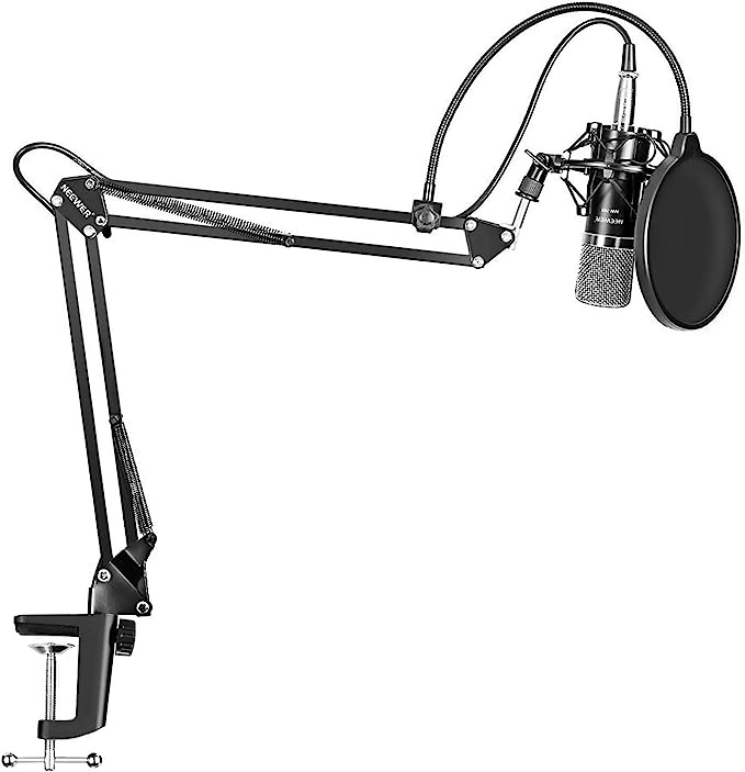 Kit de radio de studio de microphone à condensateur professionnel LYPULIGHT BM-800 avec bras de montage pour l'audio