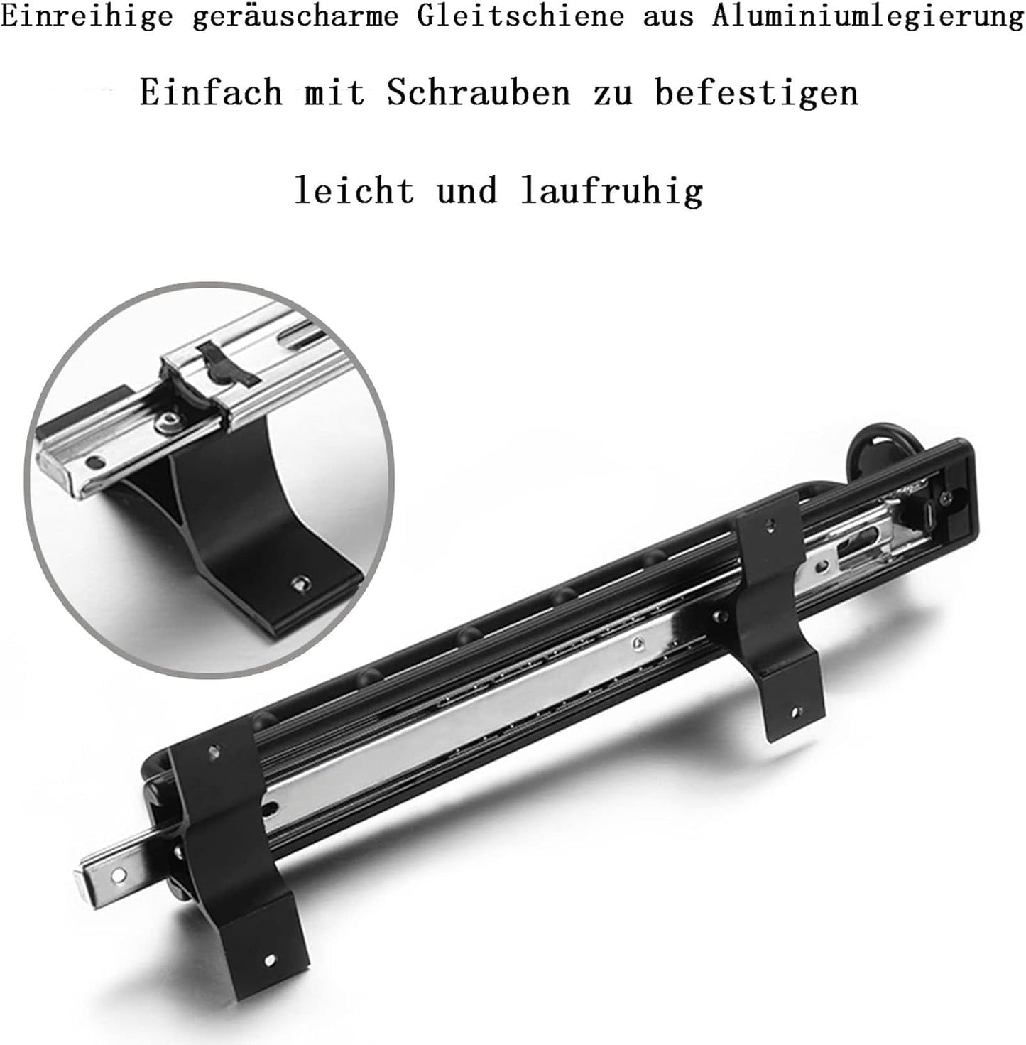 ZYFA Ausziehbare Kleiderstange zum Herausziehen,Schrank deckenmontage,Garderobenauszug Verstellbarer Kleiderschrank,Kleiderbügel Auszie,Kleiderbügelhalter Kleiderbügelauszug ausziehbar