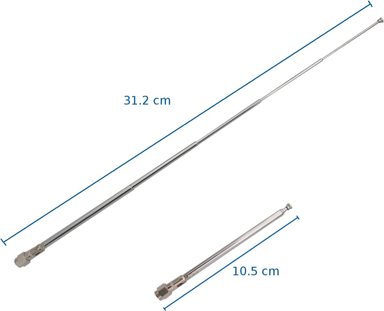 Mcbazel Surecom SS10 Feldstärke-Leistungstestmessgerät, tragbare Feldstärkeanzeige, 100 K-3000 MHz Feld mit SMA-Stecker, UHF-Teleskopantenne