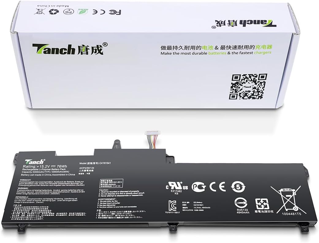 Laptop-Akku C41N1541 für Asus ROG Strix GL702VMK GL702VM GL702ZC GL702VS GL702VT 15,2V 5000mAh 76Wh