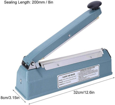 PFS-300 Manual Heißsiegelmaschine, 270 W Impulse Handsiegelgerät, Heißsiegelmaschine, 12-Zoll-Impulseschweißgerät für Kunststoffverpackungsbeutel (US-Stecker 110 V)