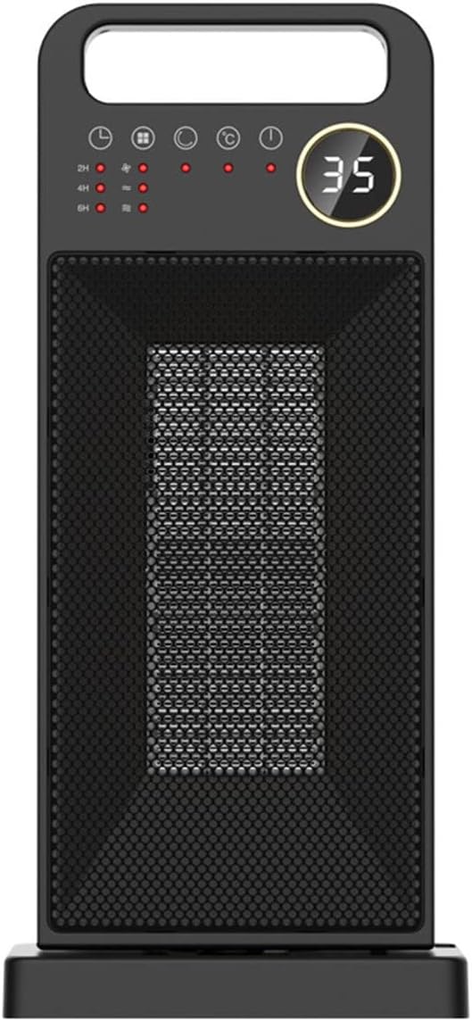 2000W Keramik Heizlüfter Bad, 2x Heizstufen und 2-12H Timer, Heizung mit 60°