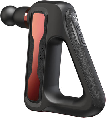 Percussion Muskelmassagegerät, 32 Vibrationsmodi, reduziert Schmerzen, 8 Köpfe, Muskelmassagegerät, geräuscharm, LCD-Display für Beine (rot)