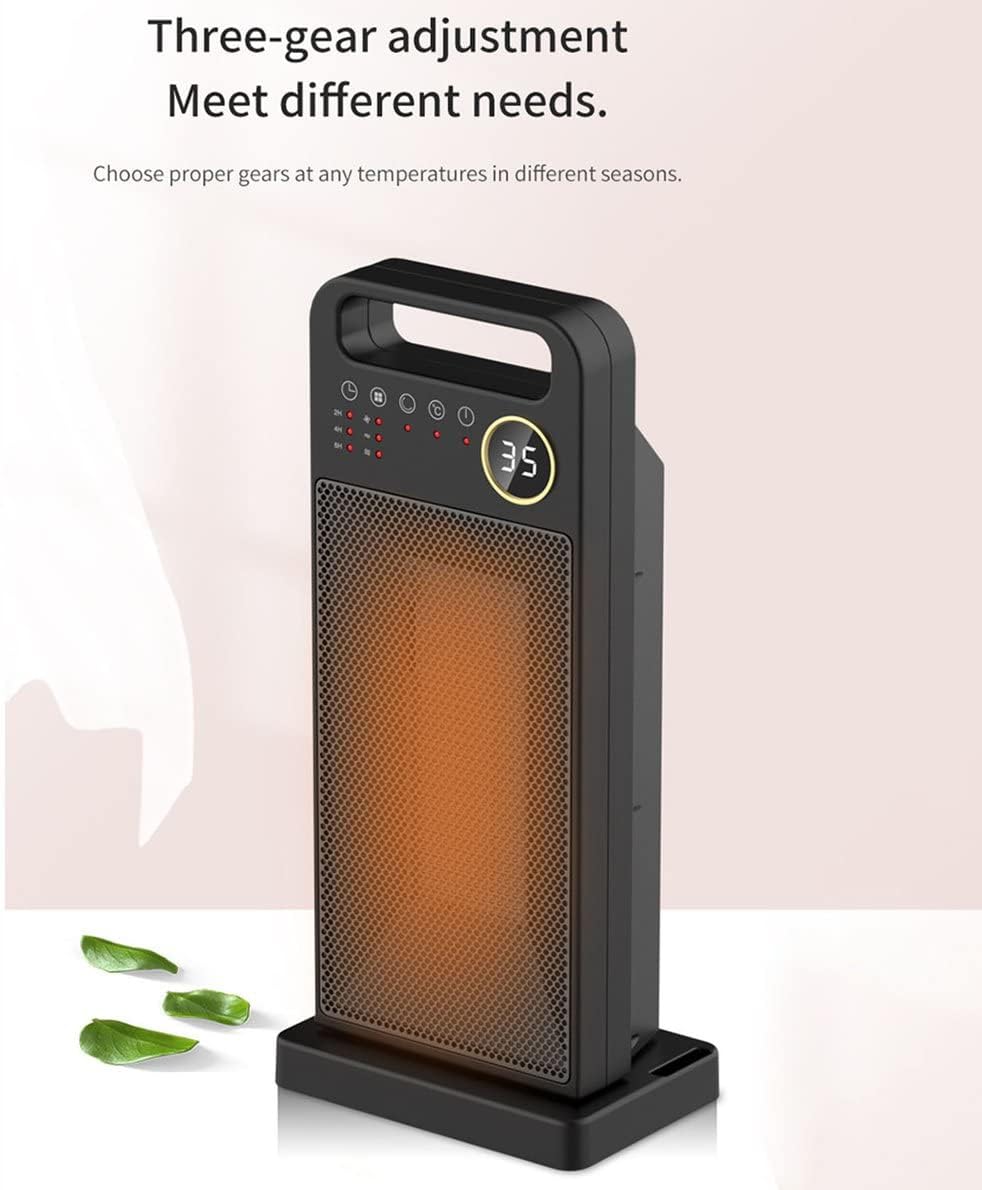 2000W Keramik Heizlüfter Bad, 2x Heizstufen und 2-12H Timer, Heizung mit 60°