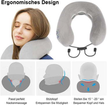Appareil de massage du corps, BOMBOMDA Appareil de massage du corps intelligent avec fonction chauffante, appareil de massage électrique TENS-Puls – 9 modes, 15 intensités, utilisation à la maison, au bureau, en plein air, en voiture