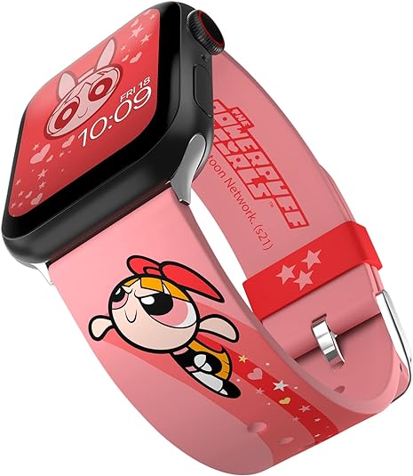 Powerpuff Mädchen Smartwatch Band – Offiziell lizenziert, kompatibel mit der Größe und Serie der Apple Watch (nicht im Lieferumfang enthalten)