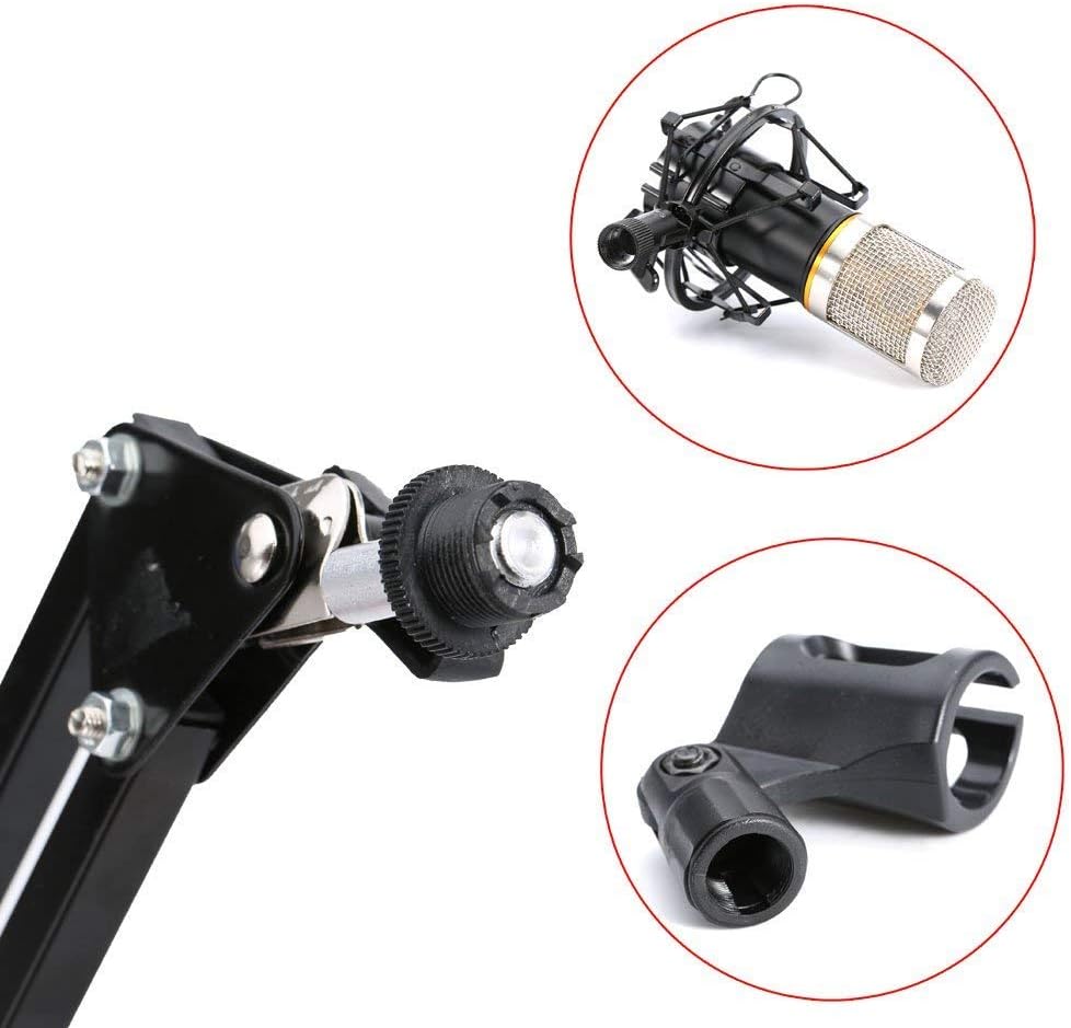 Kit de radio de studio de microphone à condensateur professionnel LYPULIGHT BM-800 avec bras de montage pour l'audio