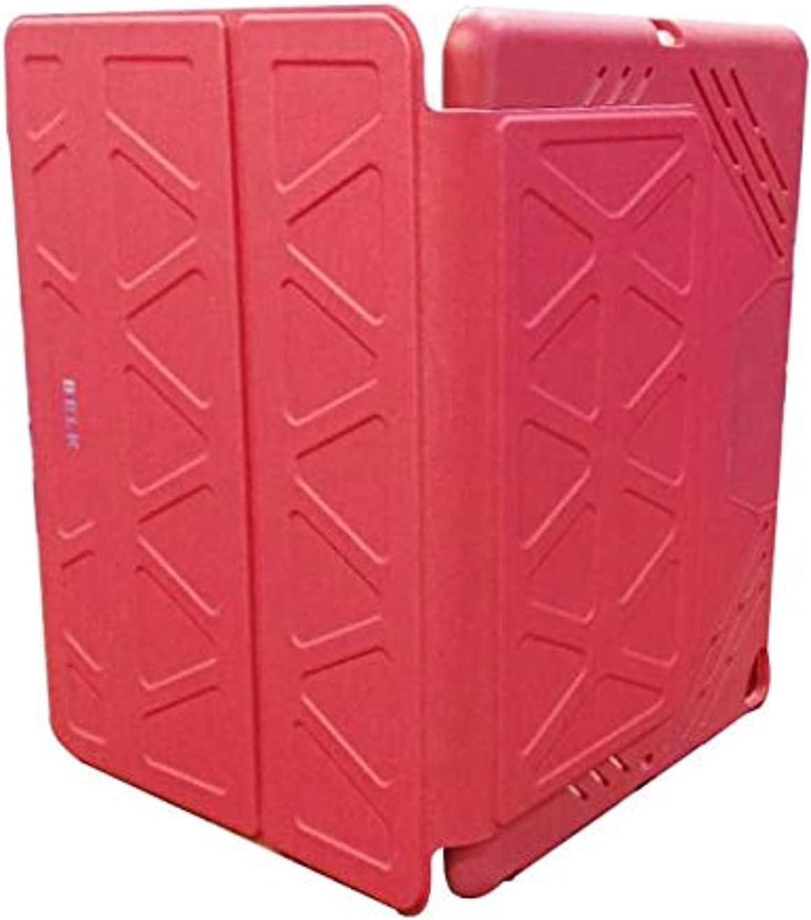 Belk 3D Smart Protection Case Schutz Hülle für iPAD 10.2 (2019) mit integriertem Apple Pencil-Halter, rot