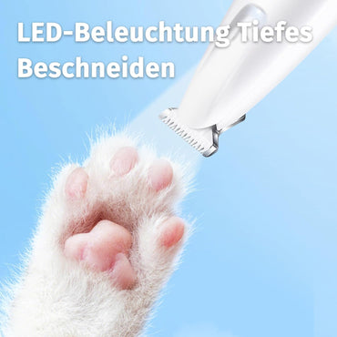 Paw Trim Pro Dr. Pfoten Pfotentrimmer, Hundeschermaschine für Hunde Extra Leise, Hundepfoten Trimmer Mit LED-Licht, Pawtrim pro-Schmerzfreie Pfotenpflege in Sekundenschnelle