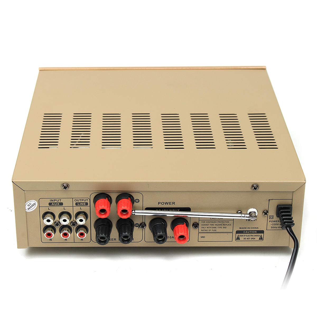 Teli BT-1228 Bluetooth 600 W Karaoke-Stereo-2-Kanal-Verstärker, VU-Meter, unterstützt FM, USB, SD mit Fernbedienung
