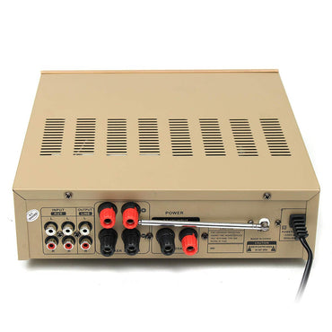 Teli BT-1228 Bluetooth 600 W Karaoke-Stereo-2-Kanal-Verstärker, VU-Meter, prise en charge FM, USB, SD avec Fernbedienung