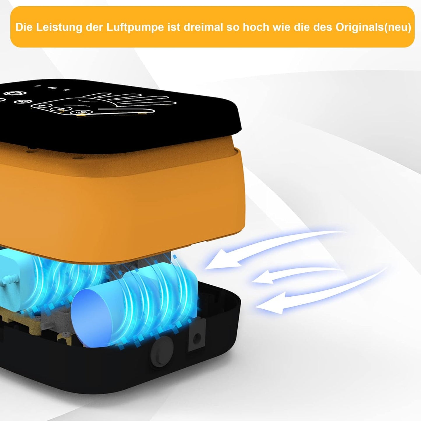 EMFOCU Aktualisierte Reha-Roboter-Handschuhe, Reha-Ausrüstung für Schlaganfall-Hand, Finger-Reha-Handschuh, Reha-Handschuh für Hemiplegie, Hand-Schlaganfall-Ausrüstung, Reha-Roboter-Handschuh.