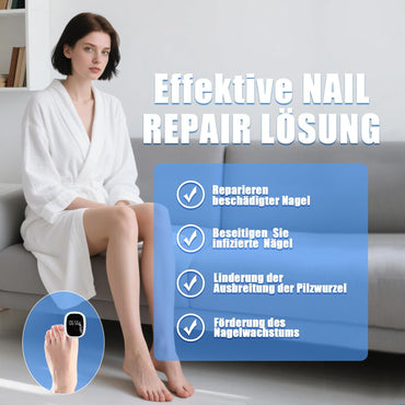 Nagelpilz Laser gerät Laser Nagelpilz Schnell Wirkende Hocheffizientes Nagelpilz Kaltlasertherapie, Behandlung von mehreren Zehen und bequemen Füßen 4 Blau 2 Infrarot Therapie Nagelpilz Laser (a)
