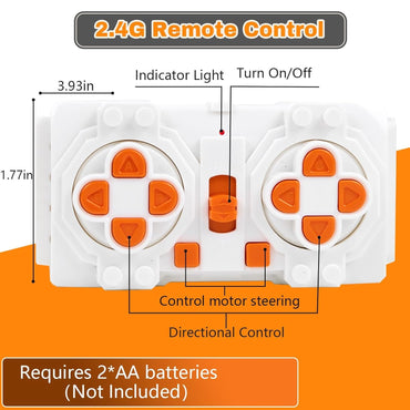 ZMBlock Bausteine Technik Motor Sets Technic Power Functions Motoren Boost Spielzeug Set mit 2 M Motor, 1 Hauptschaltraum,1 Fernbedienung, für Kinder und Erwachsene ab 7 10 Jahre(4 Stück)