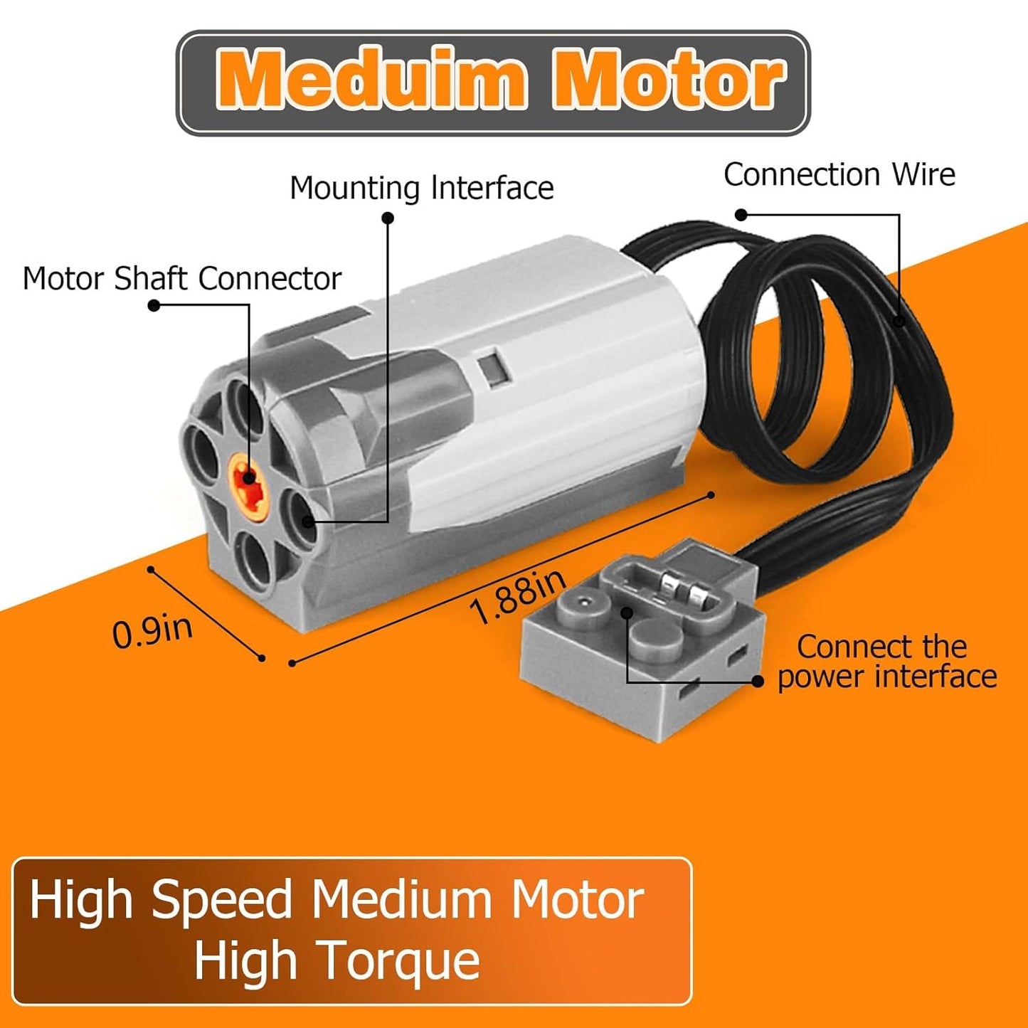 ZMBlock Bausteine Technik Motor Sets Technic Power Functions Motoren Boost Spielzeug Set mit 2 M Motor, 1 Hauptschaltraum,1 Fernbedienung, für Kinder und Erwachsene ab 7 10 Jahre(4 Stück)