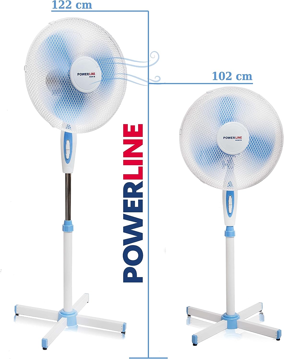 PowerLine Standventilator SkyBlue 40 cm