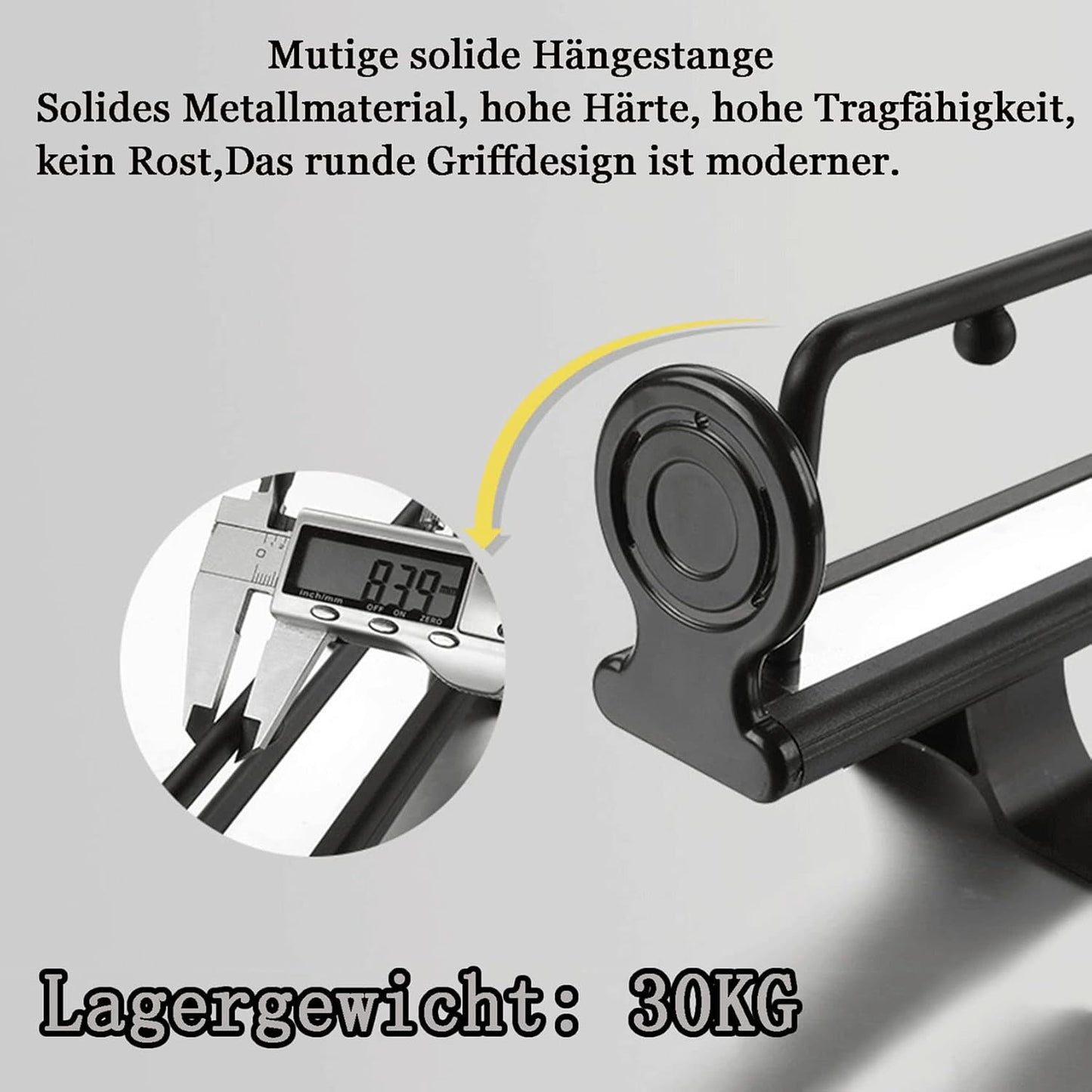 ZYFA Ausziehbare Kleiderstange zum Herausziehen,Schrank deckenmontage,Garderobenauszug Verstellbarer Kleiderschrank,Kleiderbügel Auszie,Kleiderbügelhalter Kleiderbügelauszug ausziehbar
