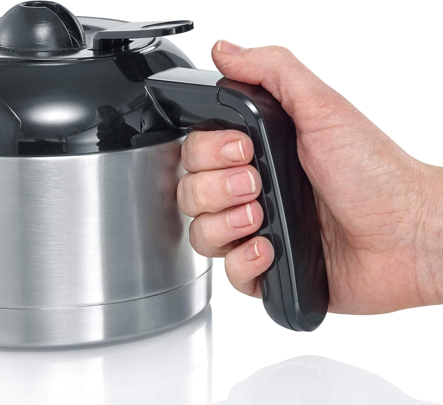 Filterkaffeemaschine Kaffemaschine Thermokanne SEVERIN KA 4835 8 Tassen 1000 W KA 4835 aus Kunststoff, gebürstetschwarzsilber Filterkaffeemaschine Kaffeemaschine Filterkaffee Kaffeezubereiter