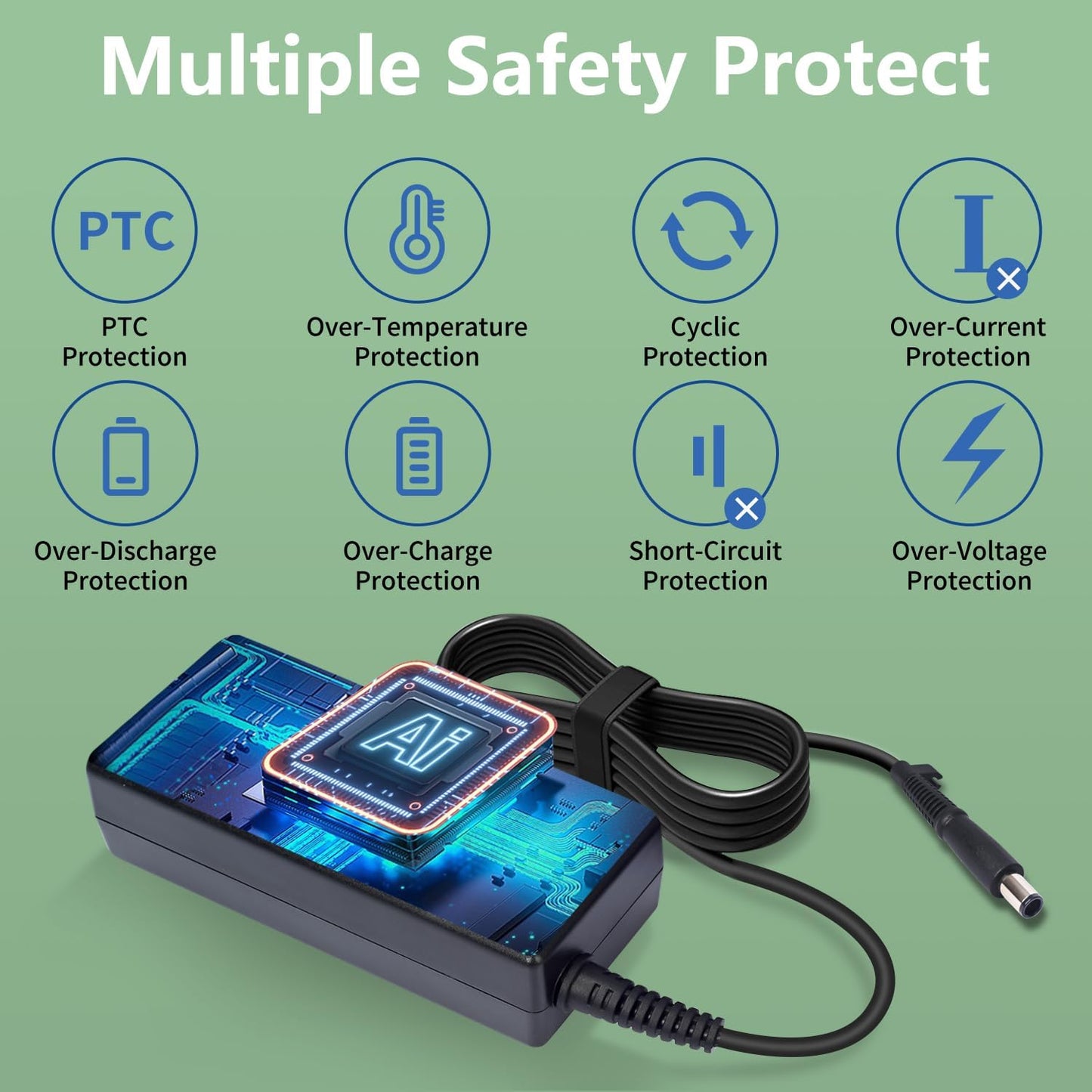 ANTWELON 65W Laptop Netzteil Ladekabel 18,5V 3,5A für HP Pavilion G4 G6 G7 M6, Compaq Presario CQ56 CQ57 CQ60, Envy M7 M6, EliteBook 840 850 G1 G2, Probook 430 440 G1 G2 AC 7,4*5,0mm