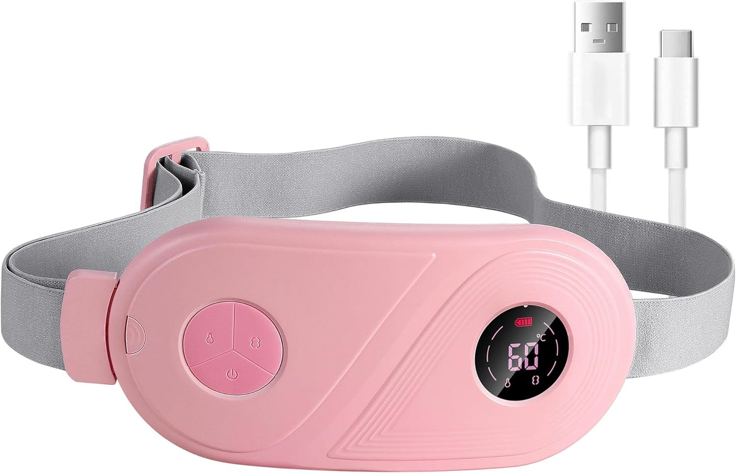 ALLJOY Perioden Heizkissen Kabellos-3 Wärme & 3 Vibrationsmodi, Elektrisches Heizkissen für Periodenkrämpfe für Frauen, Mädchen